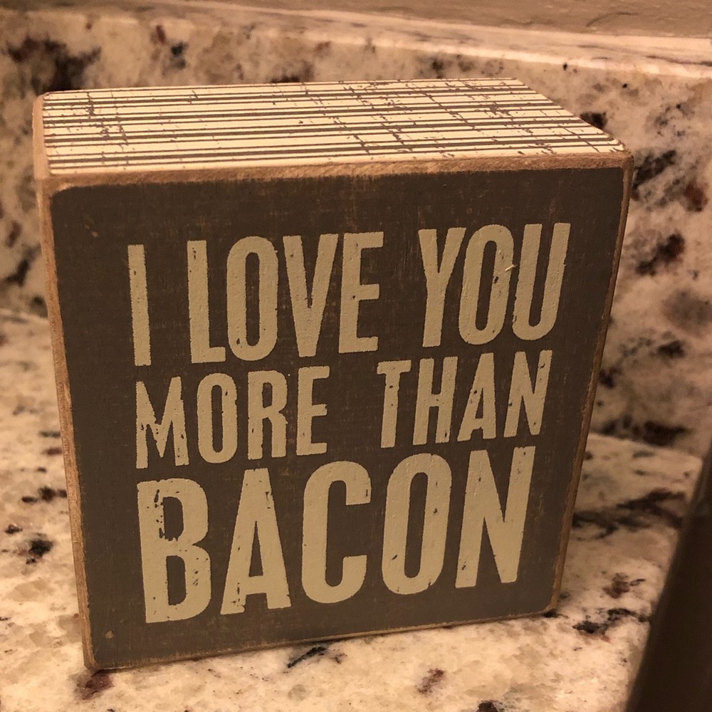 “I Love you more than Bacon” Square Box